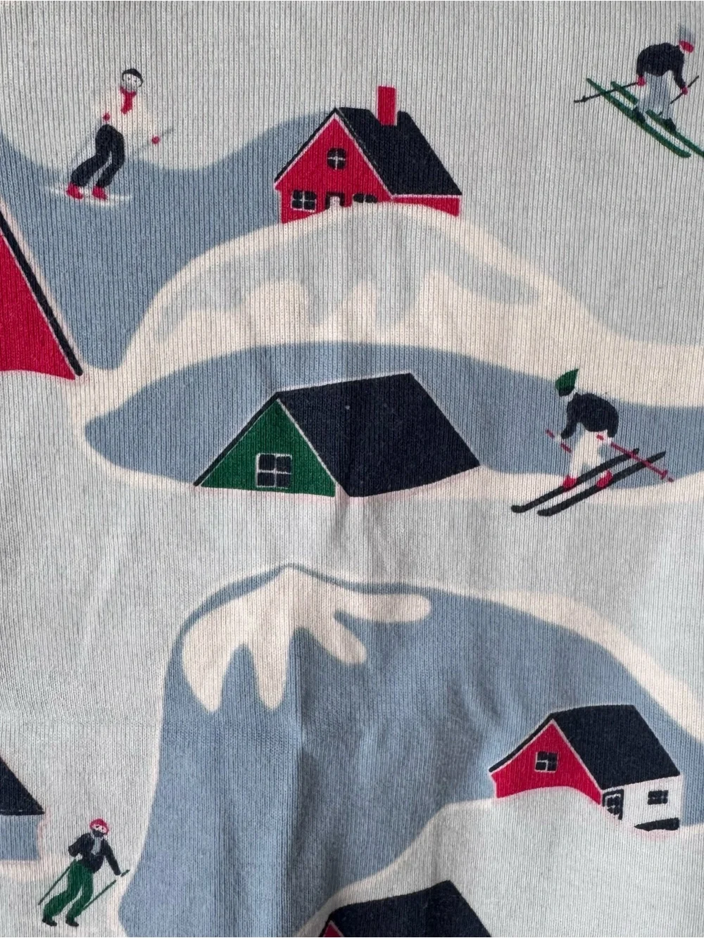 Nordstrom ‘Glow in the Dark’ Light Blue Ski Village Pajama Set
